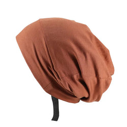 ALEXANDER PRODUCTS Satin Lined Sleep Cap Adjustable Bonnet Slouchy Beanie Natural Curly Hair Women